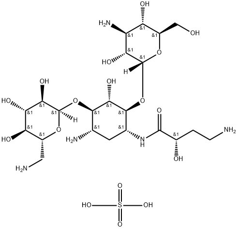 Amikacin Disulfate Structure
