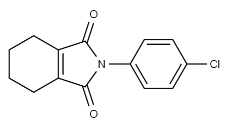 3,4,5,6-Tetrahydro-N-(4-chlorophenyl)phthalimide Structure