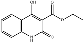 1,2-DIHYDRO-4-HYDROXY-2-OXO-3-QUINOLINECARBOXYLIC ACID ETHYL ESTER Structure