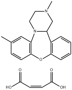 1,3,,4,14b-tetrahydro-2,7-dimethyl-2H-dibenzo[b,f]pyrazino[1,2-d][1,4]oxazepine maleate Structure