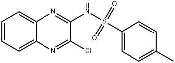 N-(3-CHLORO-QUINOXALIN-2-YL)-4-METHYL-BENZENESULFONAMIDE Structure