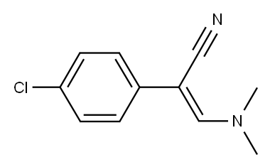 2-(4-CHLOROPHENYL)-3-(DIMETHYLAMINO)ACRYLONITRILE Structure