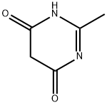 4,6-Dihydroxy-2-methylpyrimidine Structure