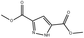 Dimethyl 1H-pyrazole-3,5-dicarboxylate Structure