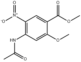 METHYL 4-(ACETYLAMINO)-2-METHOXY-5-NITR& Structure