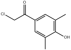 2-CHLORO-1-(4-HYDROXY-3,5-DIMETHYLPHENYL)-1-ETHANONE Structure