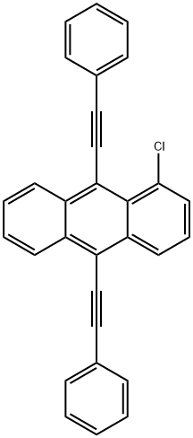 1-Chloro-9,10-bis(phenylethynyl)anthracene Structure
