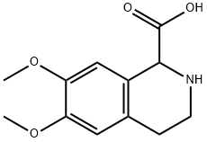 6,7-DIMETHOXY-1,2,3,4-TETRAHYDRO-1-ISOQUINOLINECARBOXYLIC ACID Structure