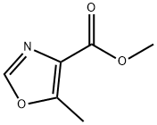 METHYL 5-METHYL-4-OXAZOLECARBOXYLATE Structure
