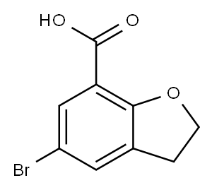 5-BROMO-2,3-DIHYDROBENZOFURAN-7-CARBOXYLIC ACID Structure