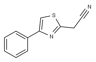 2-(4-PHENYL-1,3-THIAZOL-2-YL)ACETONITRILE Structure