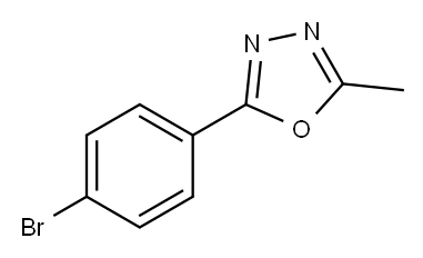 2-(4-BROMOPHENYL)-5-METHYL-1,3,4-OXADIAZOLE Structure