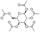 beta-D-Galactose pentaacetate Structure