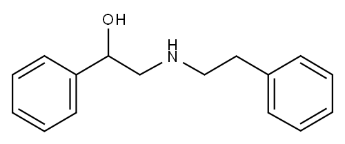 2-(PHENETHYLAMINO)-1-PHENYL-1-ETHANOL Structure