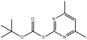 S-Boc-2-mercapto-4,6-dimethylpyrimidine Structure
