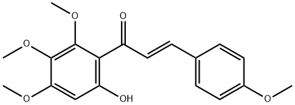 (E)-1-(6-Hydroxy-2,3,4-trimethoxyphenyl)-3-(4-methoxyphenyl)-2-propen-1-one Structure
