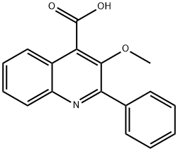 3-METHOXY-2-PHENYLQUINOLINE-4-CARBOXYLIC ACID Structure