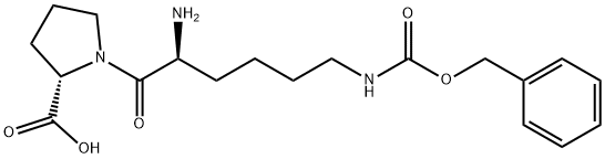 N-Benzyloxycarbonyl-L-lysinyl-L-proline Structure