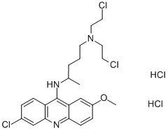 QUINACRINE MUSTARD DIHYDROCHLORIDE Structure