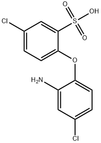2-AMINO-4,4'-DICHLORO DIPHENYL ETHER-2'-SULFONIC ACID Structure