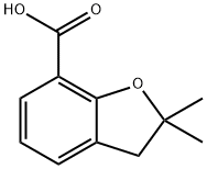 2,2-DIMETHYL-2,3-DIHYDRO-1-BENZOFURAN-7-CARBOXYLIC ACID Structure