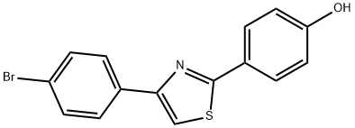 4-[4-(4-bromophenyl)-1,3-thiazol-2-yl]phenol Structure