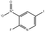 2-FLUORO-5-IODO-3-NITROPYRIDINE Structure