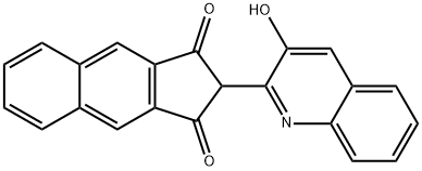 2-(3-hydroxyquinolin-2-yl)-1H-benz[f]indene-1,3(2H)-dione Structure