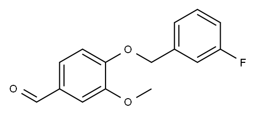 4-[(3-FLUOROBENZYL)OXY]-3-METHOXYBENZALDEHYDE Structure