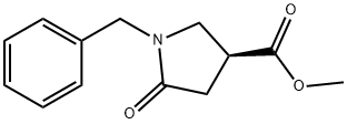 (S)-1-BENZYL-5-OXO-PYRROLIDINE-3-CARBOXYLIC ACID METHYL ESTER
 Structure
