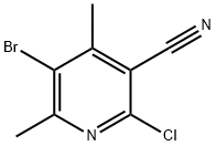 5-BROMO-2-CHLORO-4,6-DIMETHYLNICOTINONITRILE Structure