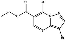 ethyl 3-broMo-7-hydroxypyrazolo[1,5-a]pyriMidine-6-carboxylate Structure