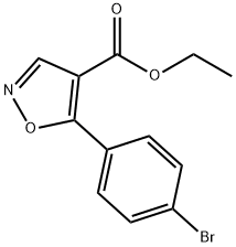 ETHYL-5-(4-BROMOPHENYL)-ISOXAZOLE-4-CARBOXYLATE Structure