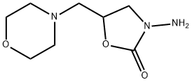 3-AMINO-5-MORPHOLINOMETHYL-2-OXAZOLIDINONE Structure