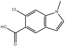 6-CHLORO-1-METHYL-5-INDOLECARBOXYLIC ACID Structure