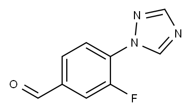 2-FLUORO-4-(1H-1,2,4-TRIAZOL-1-YL)BENZALDEHYDE Structure
