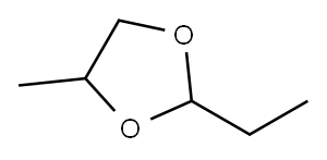 2-ethyl-4-methyl-1,3-dioxolane Structure