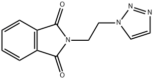 1H-Isoindole-1,3(2H)-dione, 2-[2-(1H-1,2,3-triazol-1-yl)ethyl]- Structure