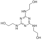 2,2',2''-(1,3,5-triazine-2,4,6-triyltriimino)trisethanol  Structure