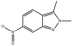 2,3-dimethyl-6-nitro-2H-indazole  Structure