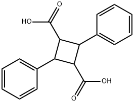 2,4-diphenylcyclobutane-1,3-dicarboxylic acid  Structure