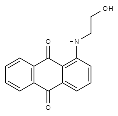 1-[(2-hydroxyethyl)amino]anthraquinone  Structure