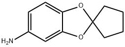Spiro[1,3-benzodioxole-2,1-cyclopentan]-5-amine (9CI) Structure