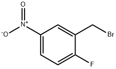 2-BROMOMETHYL-1-FLUORO-4-NITROBENZENE Structure