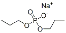 Phosphoric acid, dipropyl ester, sodium salt Structure