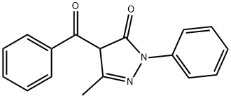 4-BENZOYL-3-METHYL-1-PHENYL-5-PYRAZOLINONE Structure