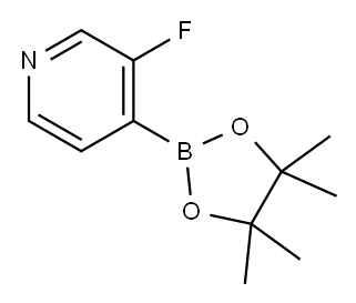 3-FLUORO-4-(4,4,5,5-TETRAMETHYL-[1,3,2]DIOXABOROLAN-2-YL)PYRIDINE Structure