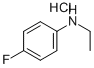 N-ETHYL-P-FLUOROANILINE HYDROCHLORIDE Structure