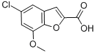 5-CHLORO-7-METHOXY-BENZOFURAN-2-CARBOXYLIC ACID Structure
