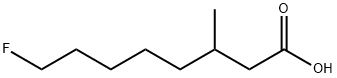 8-fluoro-3-methyl-octanoic acid Structure